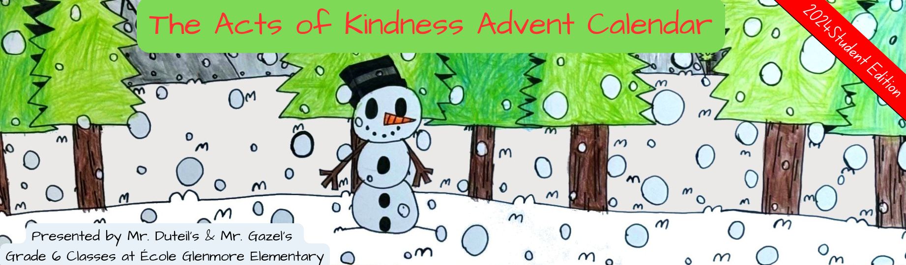 Acts of Kindness Advent Calendar: Because it's better to give than to receive!